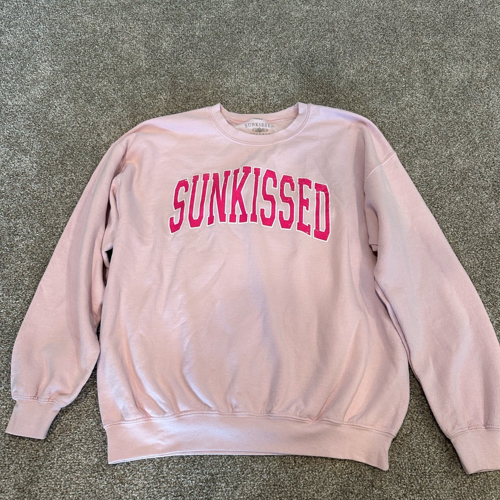 Soft Pink Crewneck Sweatshirt